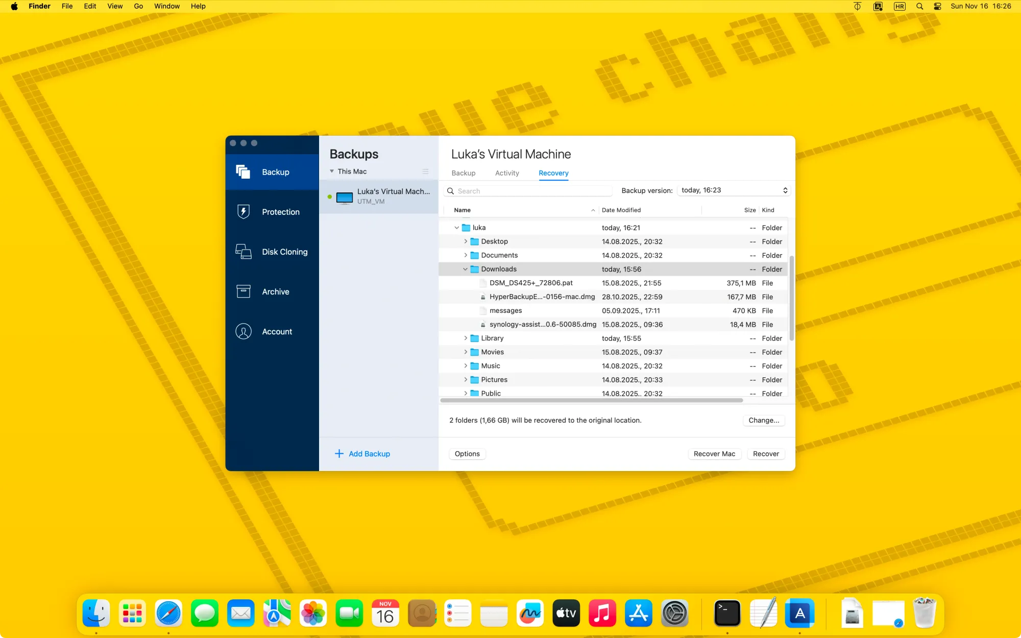 Synology Bee linija proizvoda i Acronis True Image Essentials