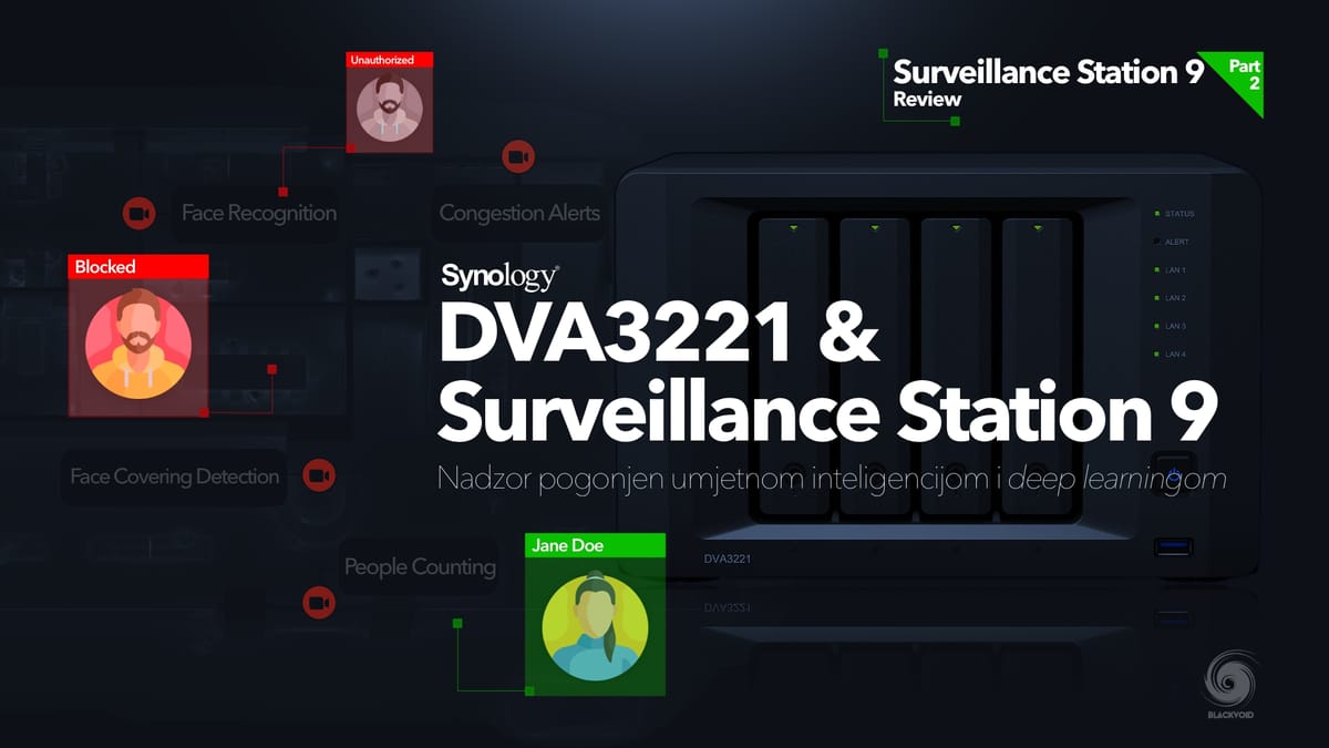 Synology DVA3221 i Surveillance Station 9 osvrt - 2. dio
