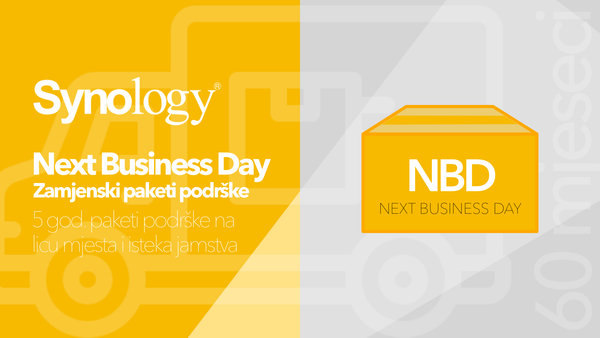 Synology Next Business Day zamjenski paketi podrške