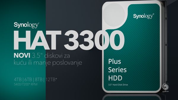 Synology HAT3300 Plus serija NAS diskova
