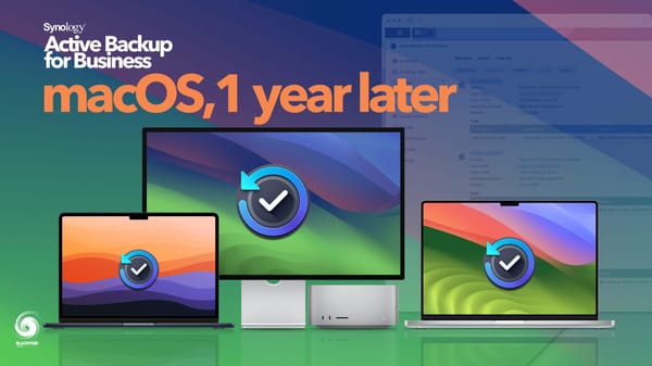 Synology Active Backup for Business - macOS, 1 godina kasnije
