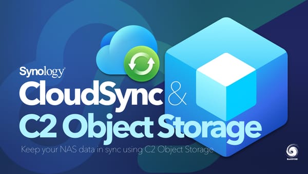 Synology CloudSync i C2 Object Storage