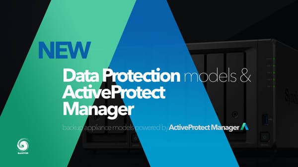 NOVI Synology Data Protection modeli i ActiveProtect Manager