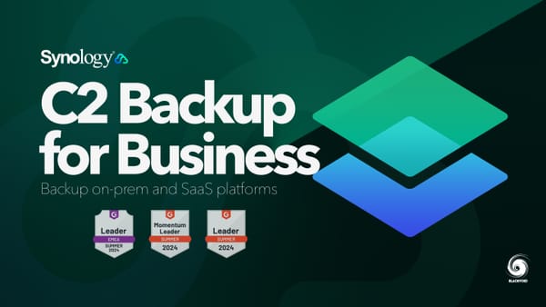 Synology C2 Backup for Business - backup lokalnih uređaja i SaaS platformi