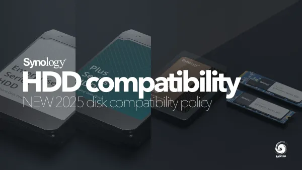 Nova 2025 Synology disk politika kompatibilnosti